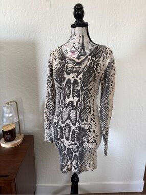BCBGMaxAzria Snakeskin Sweater Tunic
